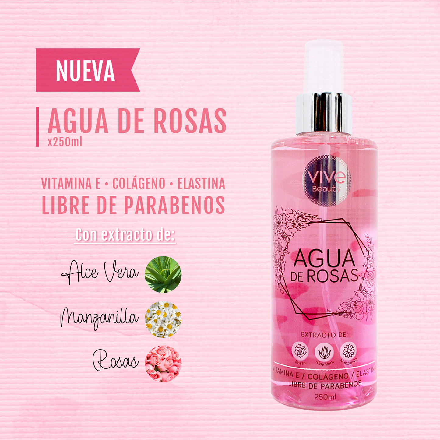Agua de Rosas 250ml